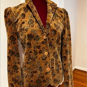 Vintage velvet cropped jacket